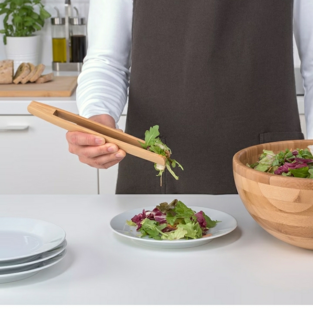 Ikea Ostbit bamboo serving tongs